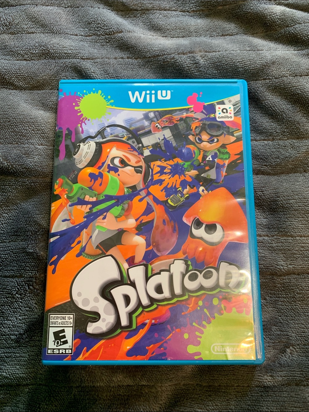 Nintendo Splatoon Wii U - Orange & Blue Ink Cover